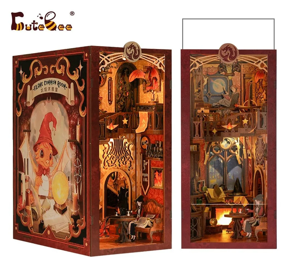 Book Nook Flame Common Room 23 x 11 cm by CuteBee - Other