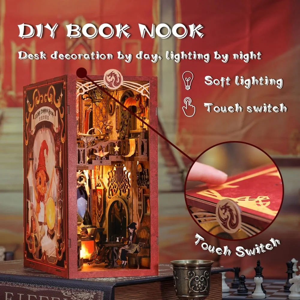 Book Nook Flame Common Room 23 x 11 cm by CuteBee - Other