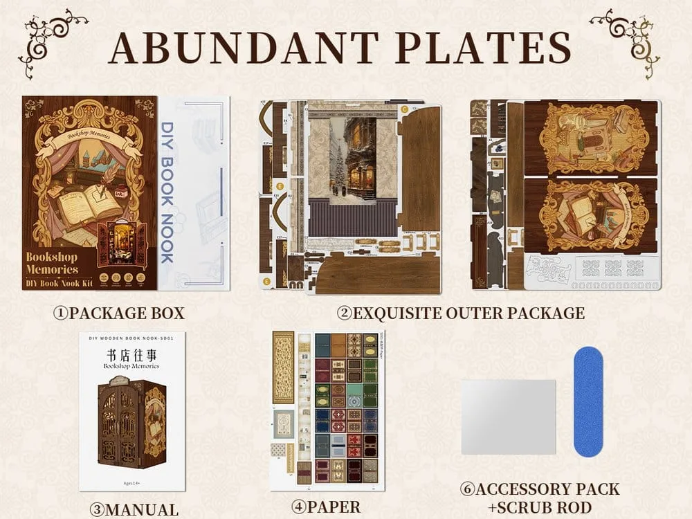 Book Nook Bookshop Memories 17 x 10 cm by CuteBee - Other