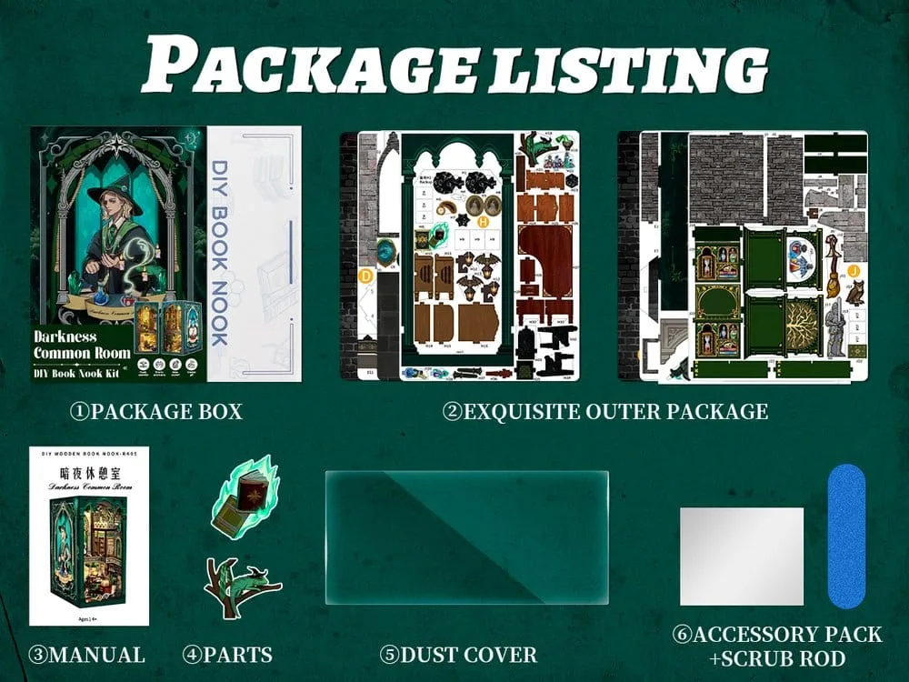 Book Nook Darkness Common Room 23 x 11 cm by CuteBee - Other