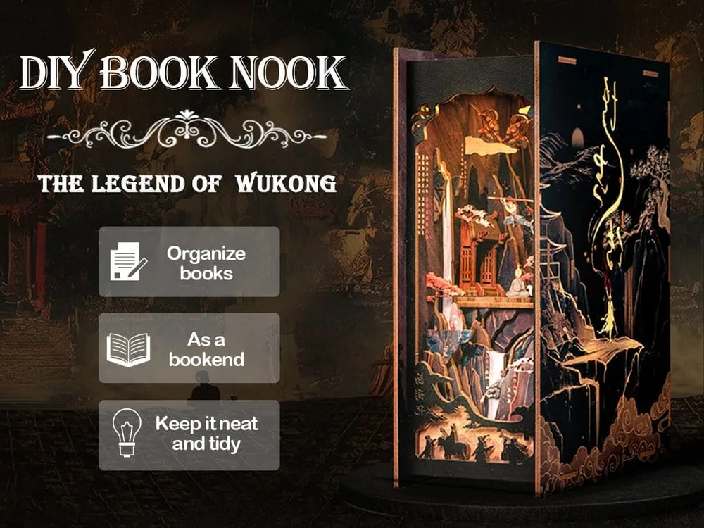 Book Nook The Legend of Wukong 22 x 8 cm by CuteBee - Other