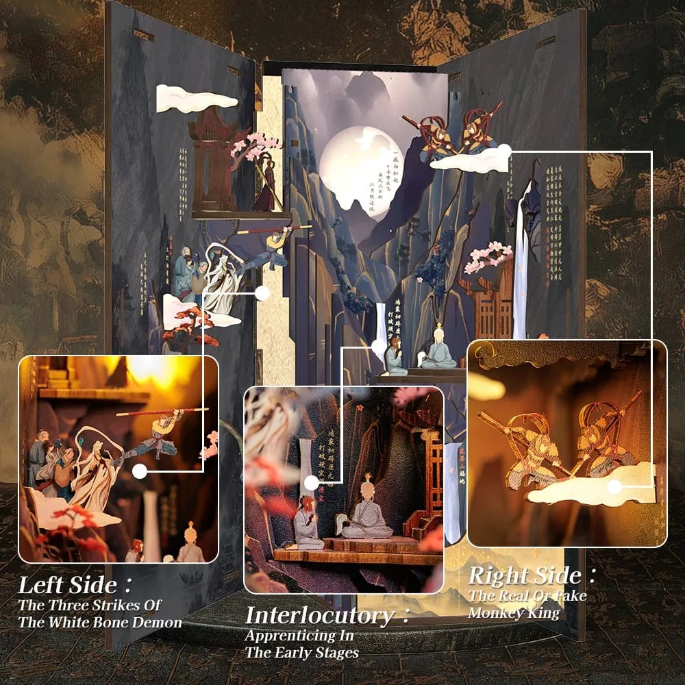 Book Nook The Legend of Wukong 22 x 8 cm by CuteBee - Other