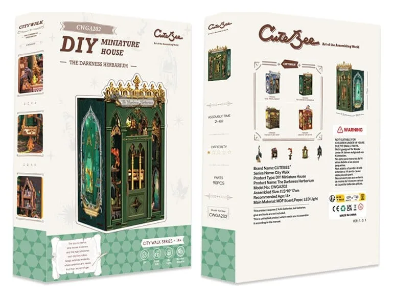 Book Nook The Darkness Herbarium 17 x 12 cm by CuteBee - Other