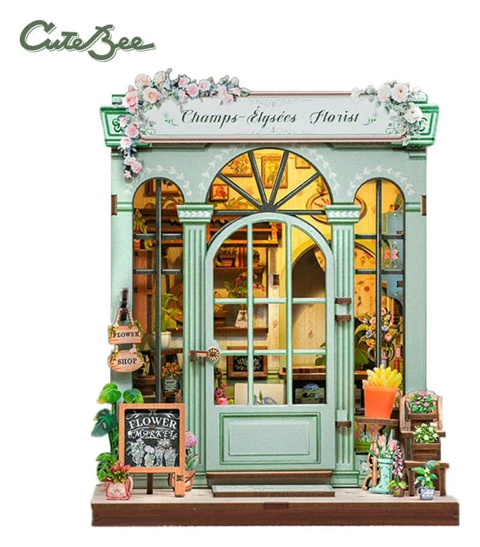 Miniature House Model Kit Champs-Élysées Florist 18 x 16 cm by CuteBee - Other