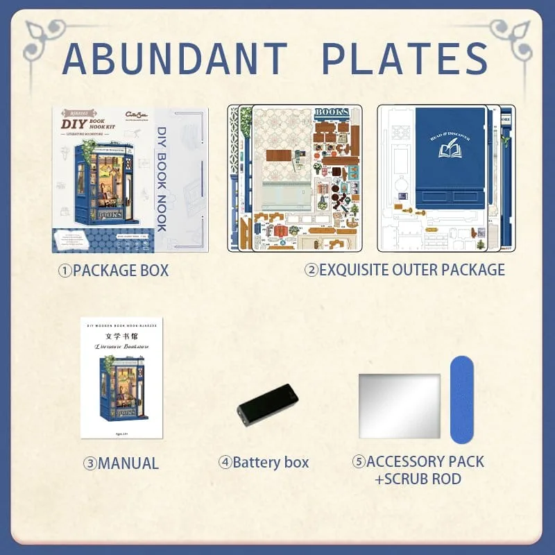 book-nook-literature-bookstore-17-x-12-cm-6975436180869-4-jpg Book Nook Literature Bookstore 17 x 12 cm by CuteBee - Other