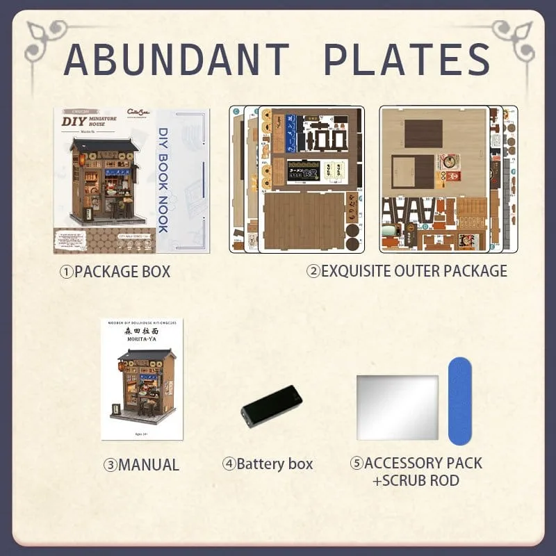 Miniature House Model Kit Morita-Ya 21 x 16 cm by CuteBee - Other