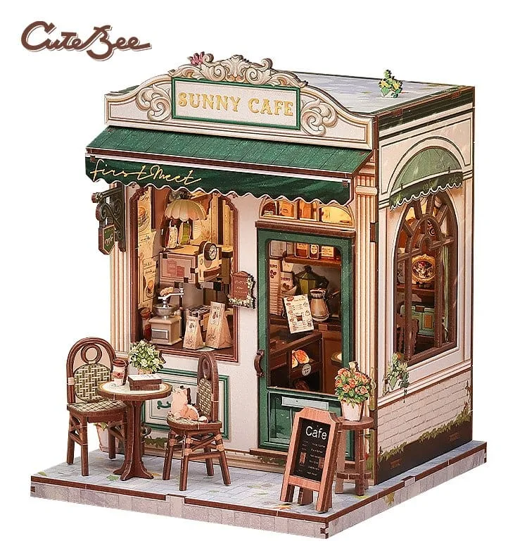 Miniature House Model Kit Sunny Cafe 20 x 16 cm by CuteBee - Other