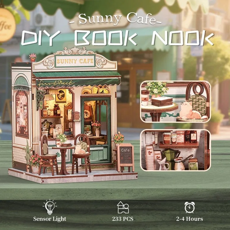 Miniature House Model Kit Sunny Cafe 20 x 16 cm by CuteBee - Other