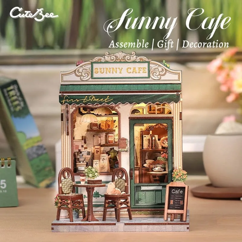 Miniature House Model Kit Sunny Cafe 20 x 16 cm by CuteBee - Other