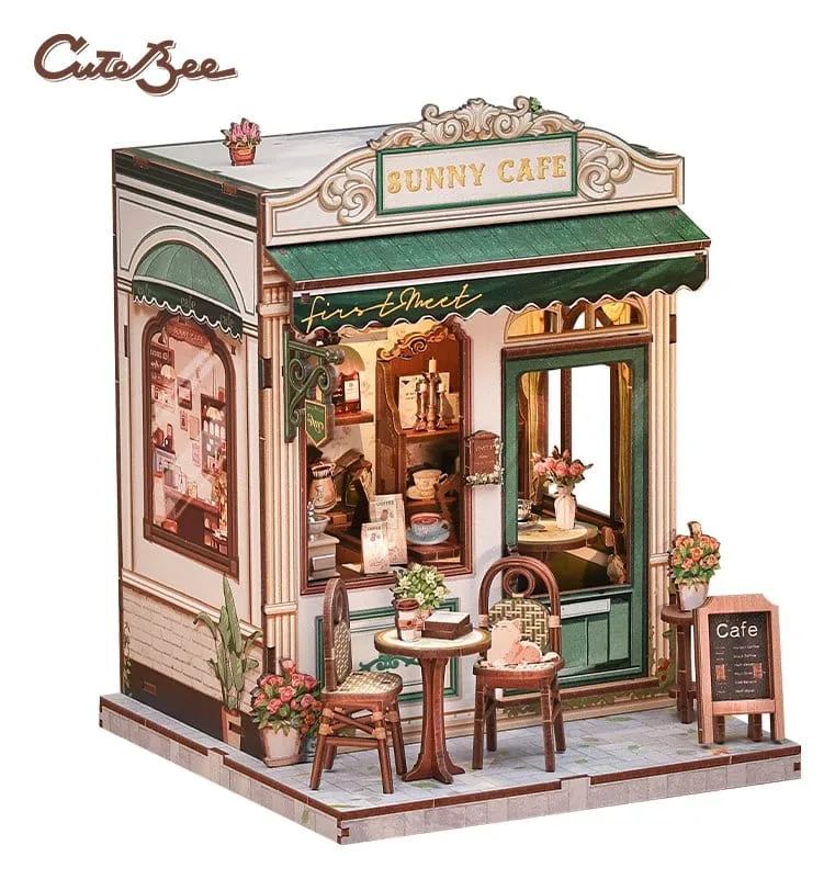 Miniature House Model Kit Sunny Cafe 20 x 16 cm by CuteBee - Other