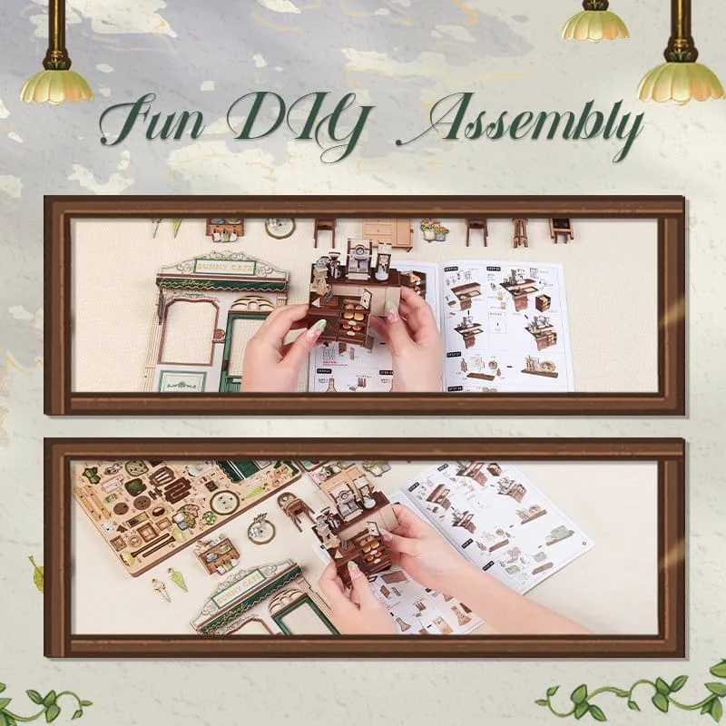 Miniature House Model Kit Sunny Cafe 20 x 16 cm by CuteBee - Other