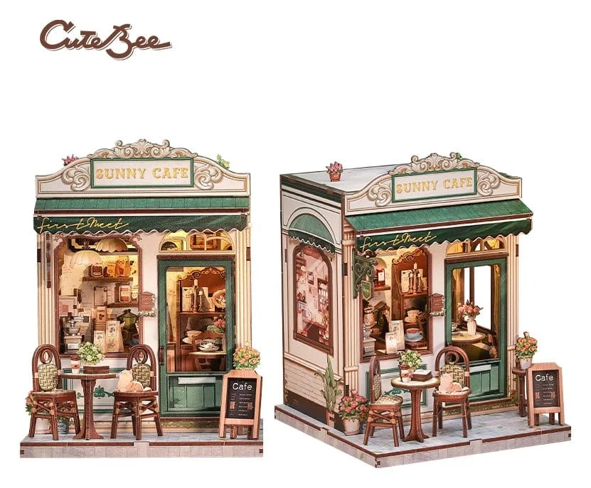 Miniature House Model Kit Sunny Cafe 20 x 16 cm by CuteBee - Other
