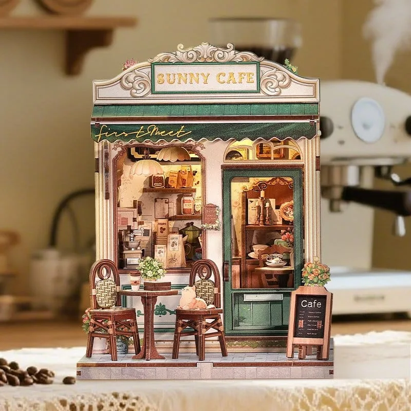 Miniature House Model Kit Sunny Cafe 20 x 16 cm by CuteBee - Other