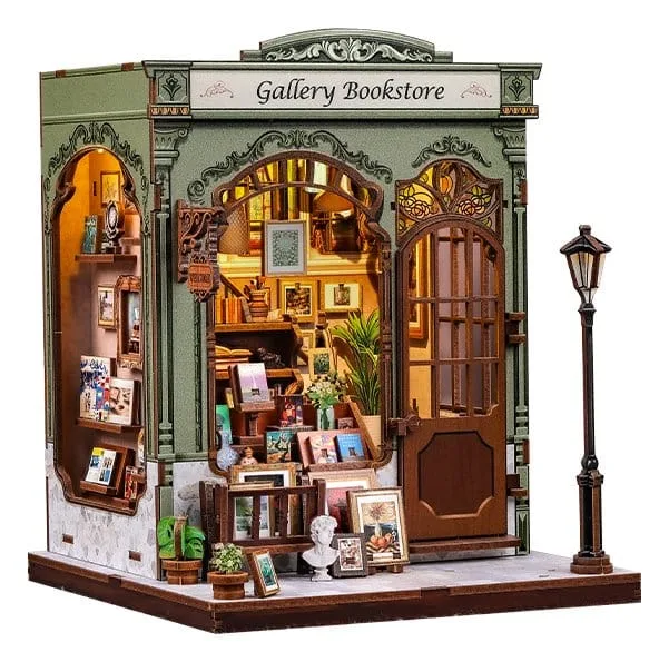 Miniature House Model Kit Gallery Bookstore 20 x 16 cm by CuteBee - Other