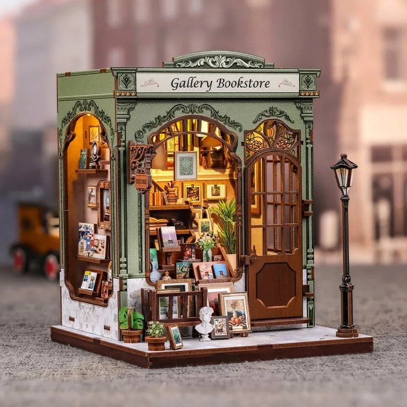 Miniature House Model Kit Gallery Bookstore 20 x 16 cm by CuteBee - Other
