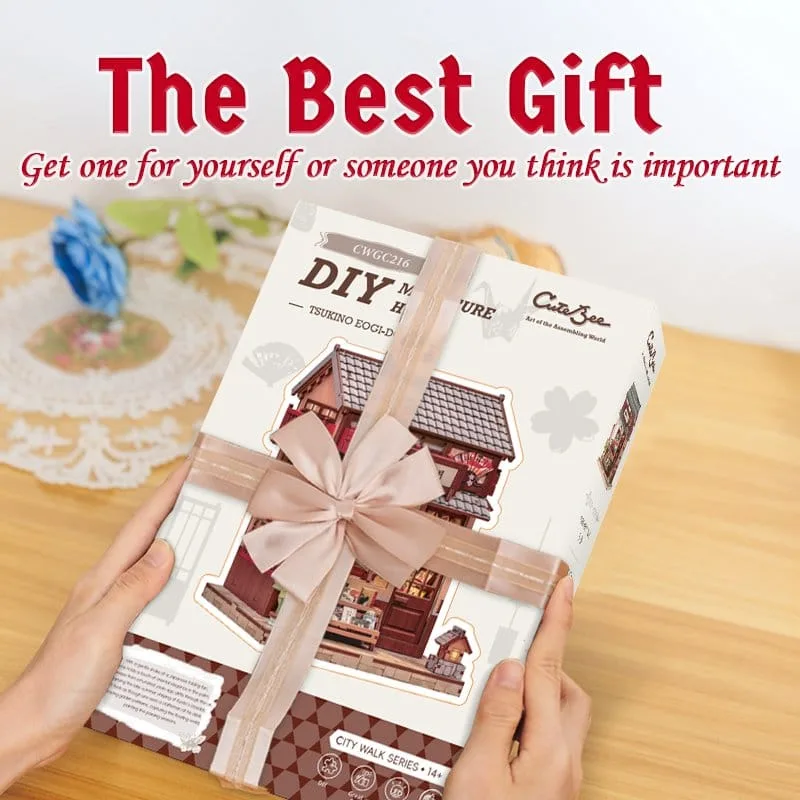 Miniature House Model Kit Tsukino Eogi-dou 19 x 14 cm by CuteBee - Other