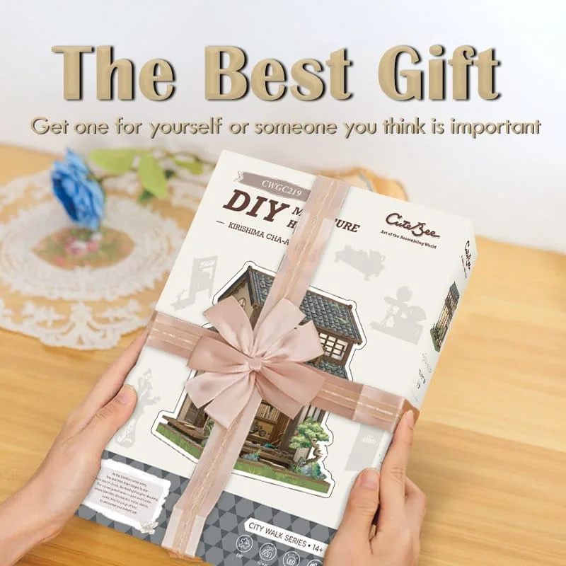 Miniature House Model Kit Kirishima Cha-an 19 x 14 cm by CuteBee - Other