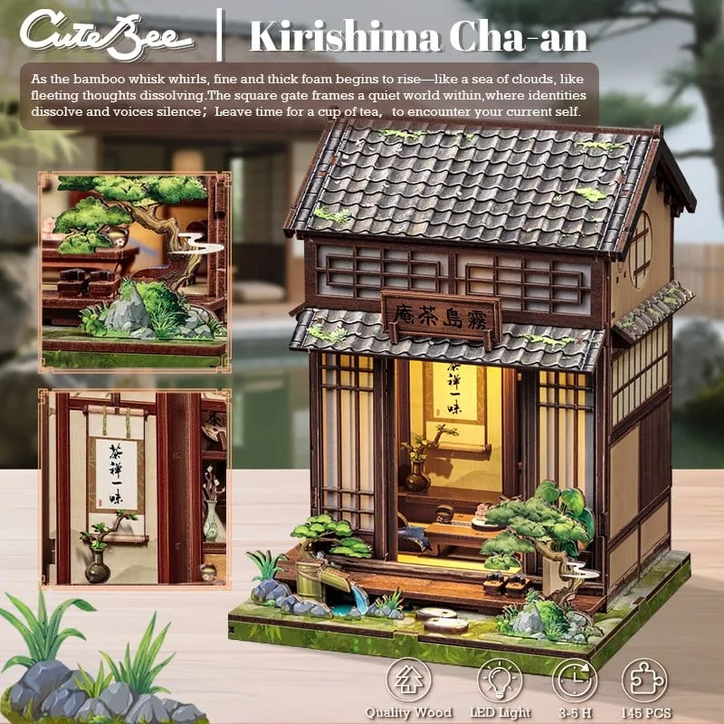 Miniature House Model Kit Kirishima Cha-an 19 x 14 cm by CuteBee - Other