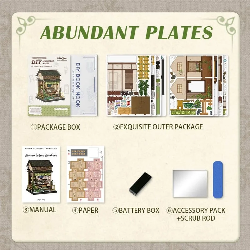 miniature-house-model-kit-kanmi-dokoro-kurihara-19-x-15-cm-6975436181255-7-jpg Miniature House Model Kit Kanmi-dokoro Kurihara 19 x 15 cm by CuteBee - Other