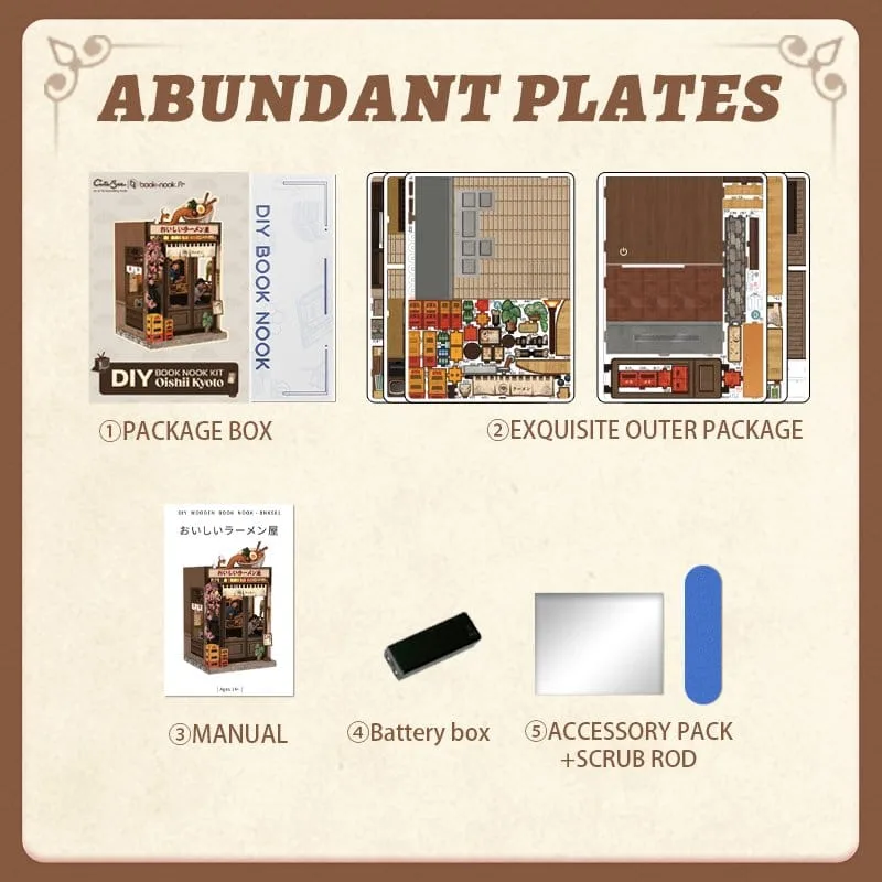 Miniature House Model Kit Oishii Kyoto 22 x 13 cm by CuteBee - Other