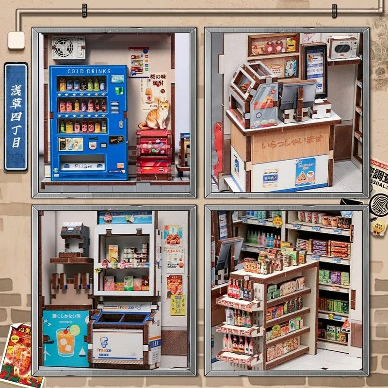 Miniature House Model Kit Beika-cho Convenience Store 22 x 15 cm by CuteBee - Other