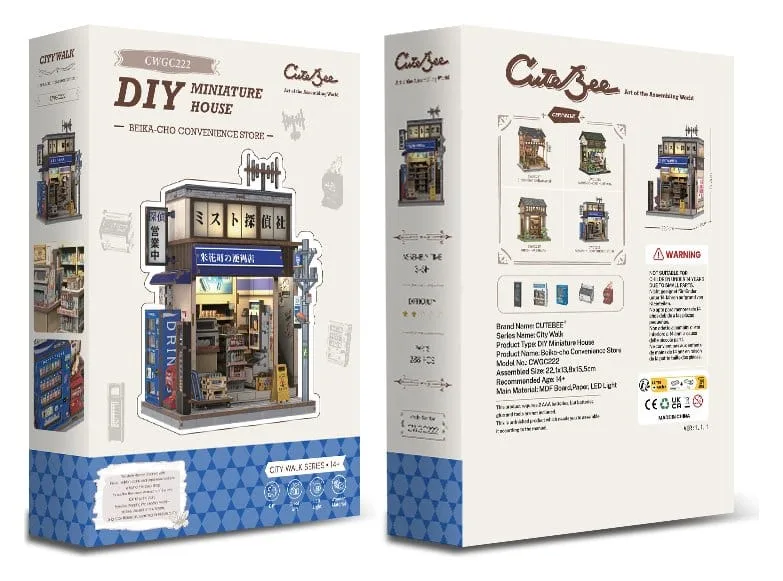 Miniature House Model Kit Beika-cho Convenience Store 22 x 15 cm by CuteBee - Other