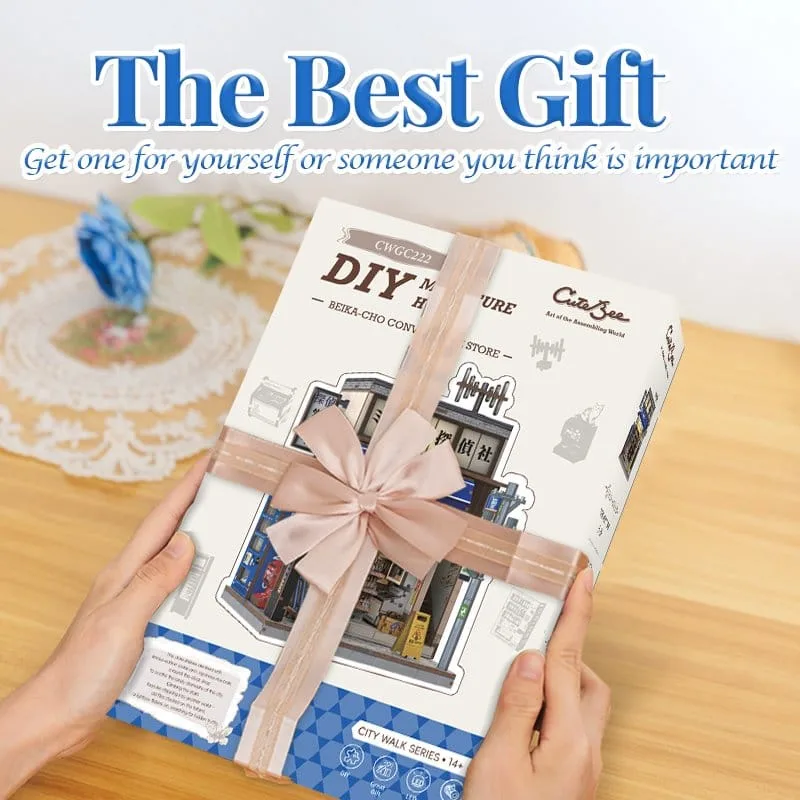 Miniature House Model Kit Beika-cho Convenience Store 22 x 15 cm by CuteBee - Other