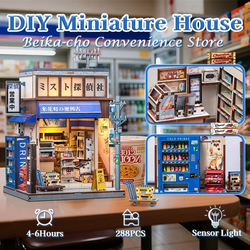 Miniature House Model Kit Beika-cho Convenience Store 22 x 15 cm by CuteBee - Other