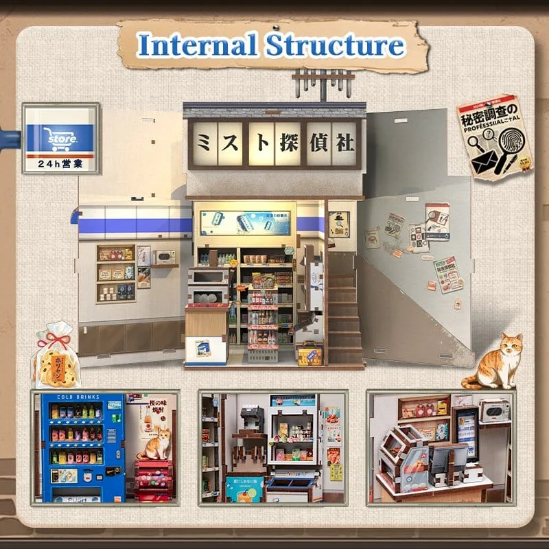 Miniature House Model Kit Beika-cho Convenience Store 22 x 15 cm by CuteBee - Other