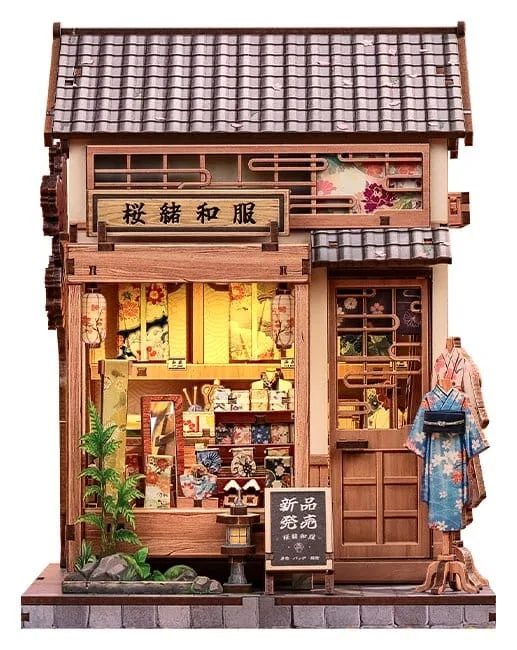 Miniature House Model Kit Sakura O Kimono Shop 19 x 14 cm by CuteBee - Other