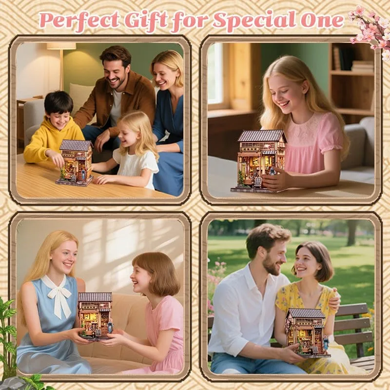 Miniature House Model Kit Sakura O Kimono Shop 19 x 14 cm by CuteBee - Other