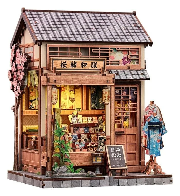 Miniature House Model Kit Sakura O Kimono Shop 19 x 14 cm by CuteBee - Other