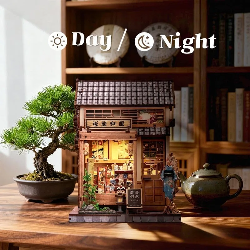Miniature House Model Kit Sakura O Kimono Shop 19 x 14 cm by CuteBee - Other