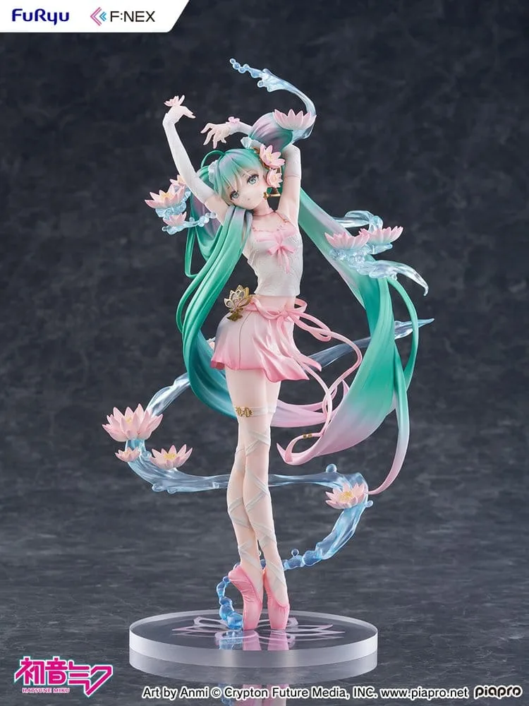 Hatsune Miku F:NEX PVC Statue 1/7 Water lily Ver. 27 cm by Furyu - Hatsune Miku