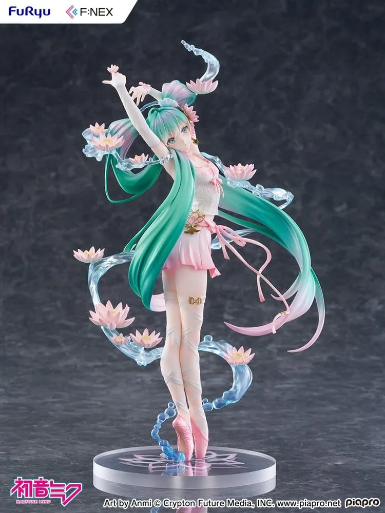 Hatsune Miku F:NEX PVC Statue 1/7 Water lily Ver. 27 cm by Furyu - Hatsune Miku