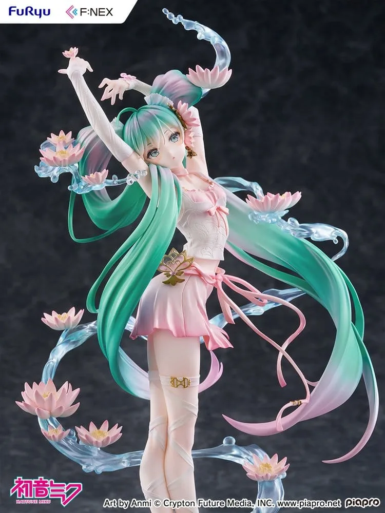 Hatsune Miku F:NEX PVC Statue 1/7 Water lily Ver. 27 cm by Furyu - Hatsune Miku