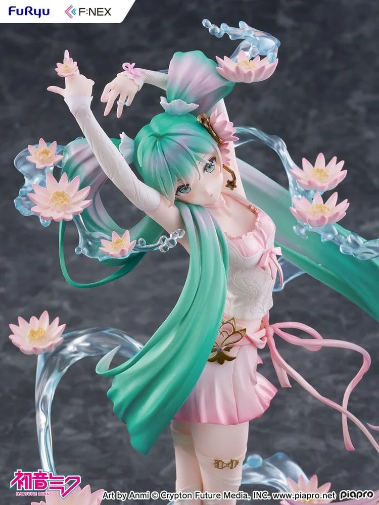 Hatsune Miku F:NEX PVC Statue 1/7 Water lily Ver. 27 cm by Furyu - Hatsune Miku