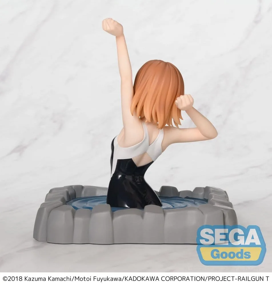A Certain Scientific Railgun T Thermae Utopia PVC Statue Mikoto Misaka 14 cm by Sega - A Certain Scientific