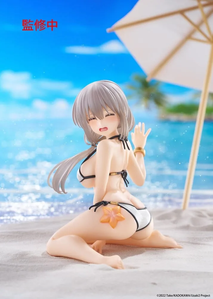 Uzaki-chan Wants to Hang Out! PVC Statue Desktop Cute Figure Tsuki Uzaki (Swimwear Ver.) 13 cm by Taito Prize - Uzaki-chan Wants to Hang Out!