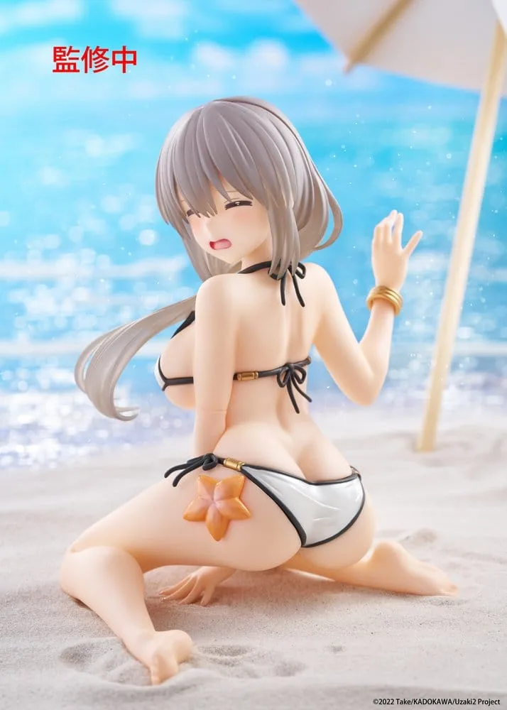 Uzaki-chan Wants to Hang Out! PVC Statue Desktop Cute Figure Tsuki Uzaki (Swimwear Ver.) 13 cm by Taito Prize - Uzaki-chan Wants to Hang Out!
