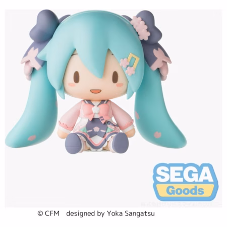 Hatsune Miku fuwa petit Chibi Figure "New Semester" 8 cm by Sega - Hatsune Miku