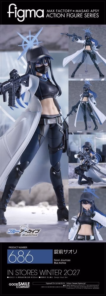 Blue Archive Figma Action Figure Saori Joumae 17 cm by Good Smile Company - Blue Archive