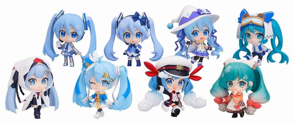 Character Vocal Series 01: Hatsune Miku Mini Figures Snow Miku All Stars Collection Vol. 1 8 cm Blind Box Assortment (8) by Good Smile Company - Hatsune Miku