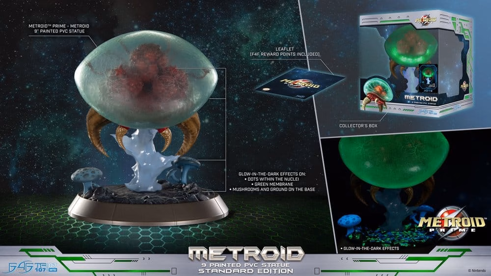 Metroid Prime PVC Figure Metroid (Standard) (Glow in the Dark) 21 cm by First 4 Figures - Metroid