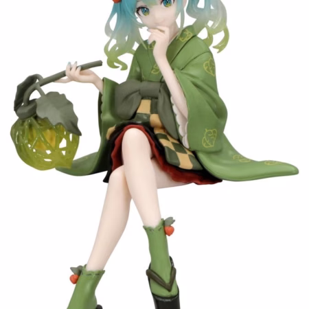 Hatsune Miku Noodle Stopper PVC Figure Flower Fairy Winter Cherry Green Color Ver. 15 cm by Furyu - Hatsune Miku