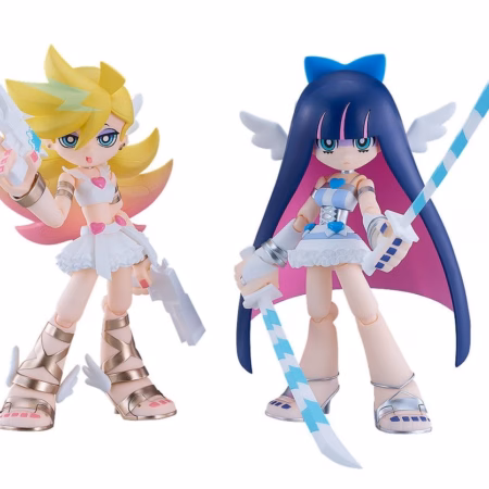 New Panty & Stocking with Garterbelt Figma Action Figures 2-Pack Panty & Stocking: Angel ver. 12 cm by Good Smile Company - Panty & Stocking with Garterbelt