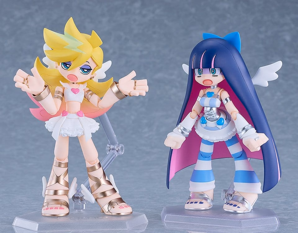 New Panty & Stocking with Garterbelt Figma Action Figures 2-Pack Panty & Stocking: Angel ver. 12 cm by Good Smile Company - Panty & Stocking with Garterbelt