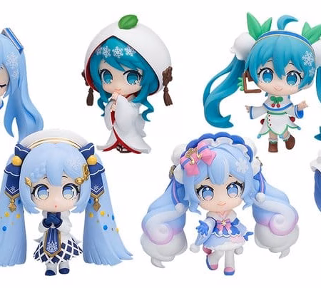Character Vocal Series 01: Hatsune Miku Mini Figure Snow Miku All Stars Figure Collection Vol. 2 8 cm Blind Box Assortment (8) by Good Smile Company - Hatsune Miku