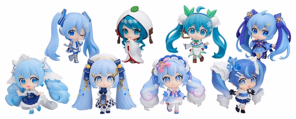 Character Vocal Series 01: Hatsune Miku Mini Figure Snow Miku All Stars Figure Collection Vol. 2 8 cm Blind Box Assortment (8) by Good Smile Company - Hatsune Miku