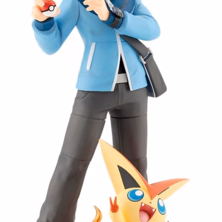 Pokémon ARTFX J PVC Figure 1/8 Hilbert with Victini 20 cm by Kotobukiya - Pokémon